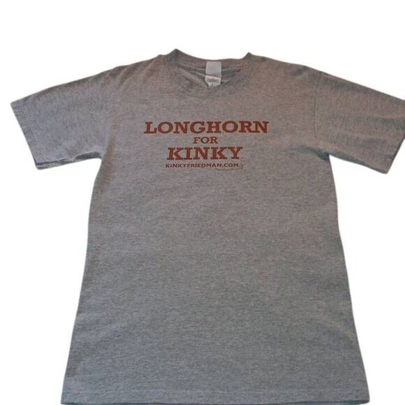 Longhorn For Kinky Tshirt  Size Small  PTP 17" Length 27" Brand Gildan Ultra Cot - Picture 2 of 9